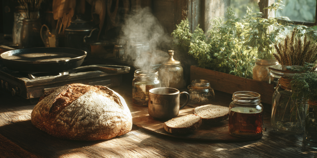 warm rustic farm house