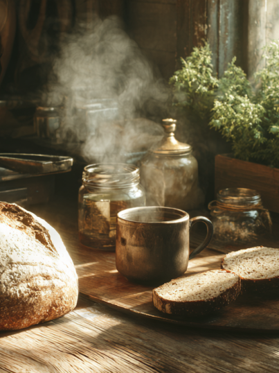 warm rustic farm house